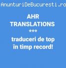 Traduceri rapide Bucuresti OnLine - AHR